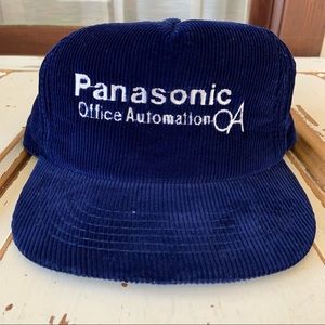 Vintage 1990’s Panasonic Corduroy Snap Back Hat